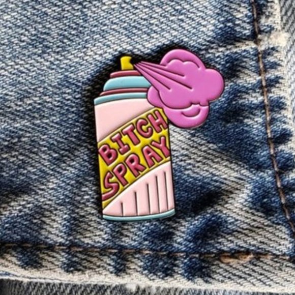 2/$8 or 4/$12~B*tch Spray Enamel Lapel/Tack Pin - Picture 1 of 3